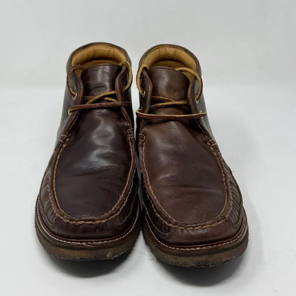 Sperry Gold Cup Chukka Boots Mens 11 M Brown Leather Crepe Sole Preppy Urban